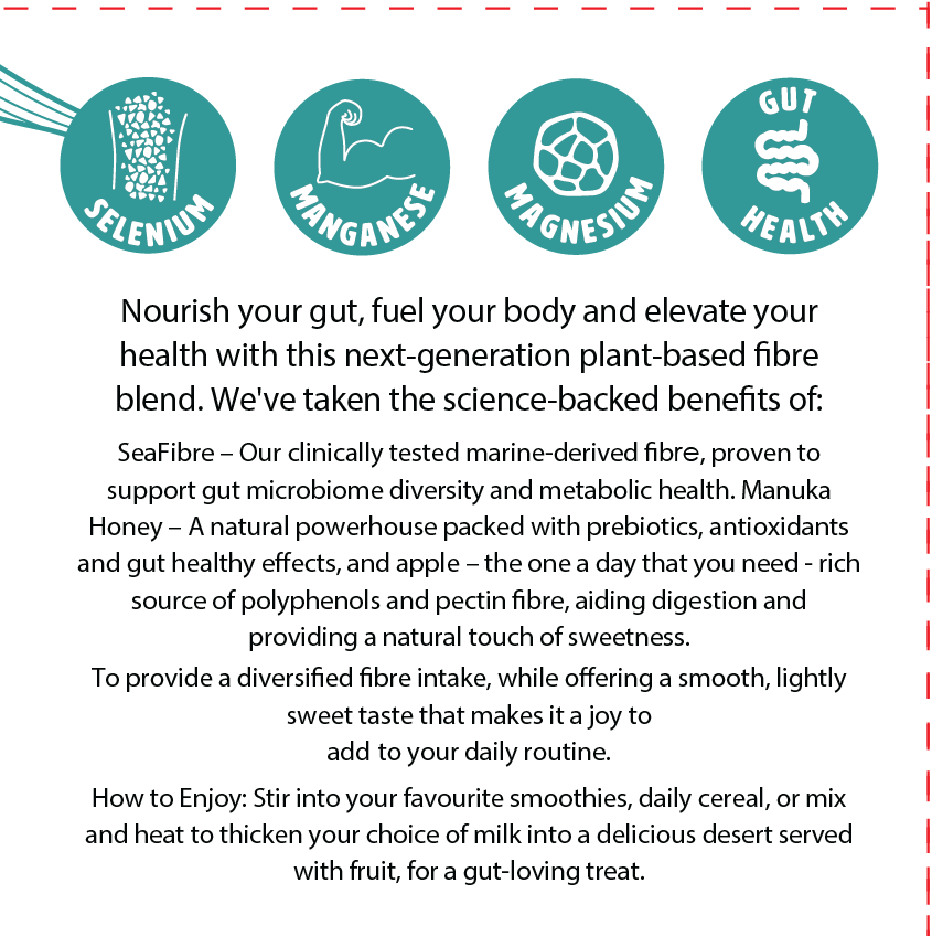 PHYBRE with Seaweed Fibre, Apple & Manuka Honey