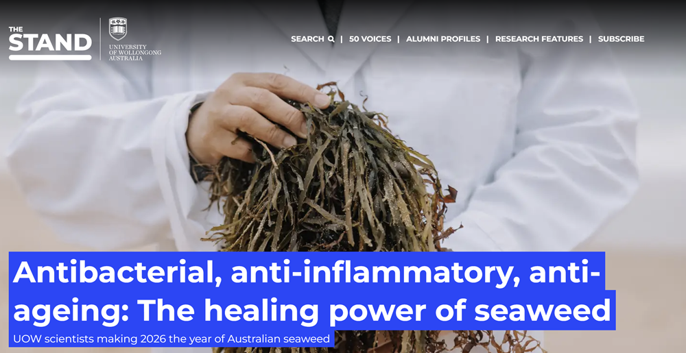 Australian seaweed that mimics the biological functions of human skin