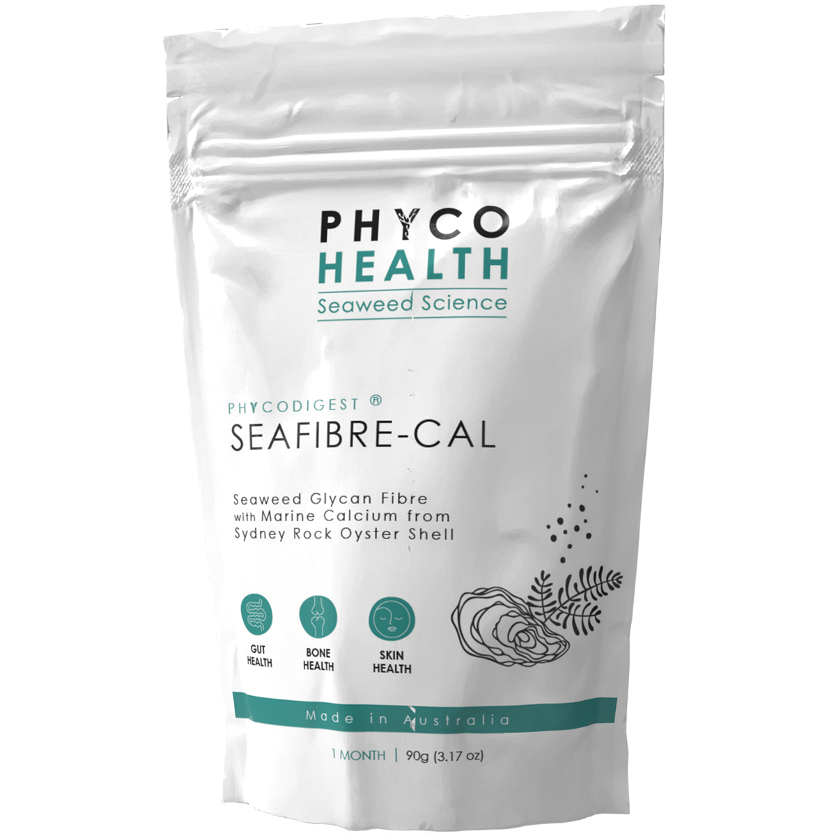 SEAFIBRE-CAL Seaweed fibre and Sydney Rock Oyster Shell Calcium
