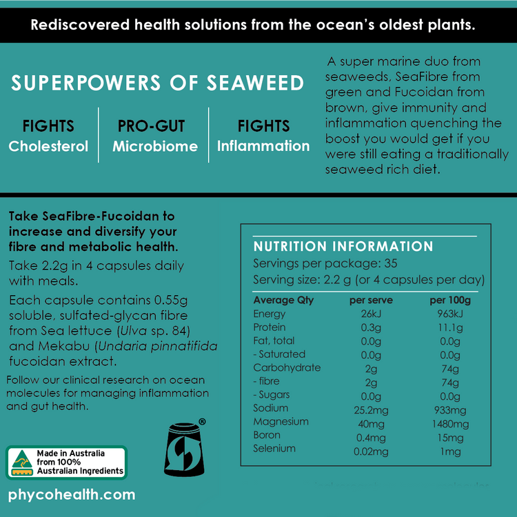 SEAFIBRE-FUCOIDAN super marine duo from Australian-grown seaweeds