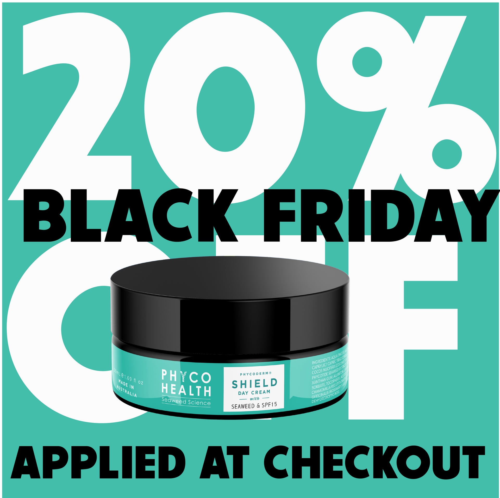 SHIELD Day Cream with Seaweed & SPF15