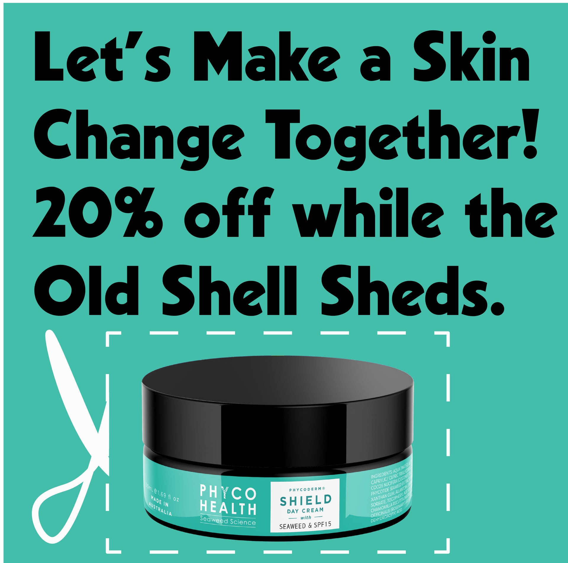 SHIELD Day Cream with Seaweed & SPF15
