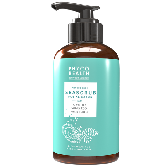 SEASCRUB facial scrub with seaweed and oyster shell flour