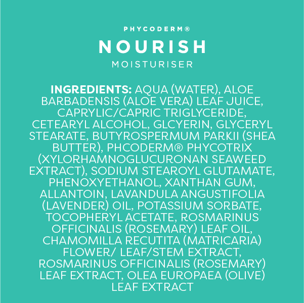 NOURISH daily moisturiser with seaweed extract