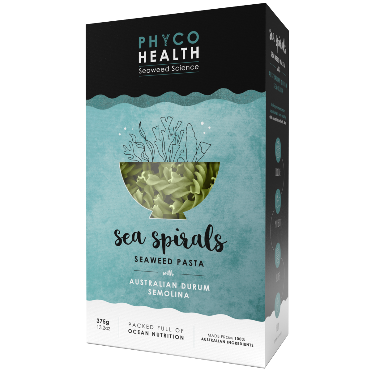 SEA SPIRALS seaweed pasta