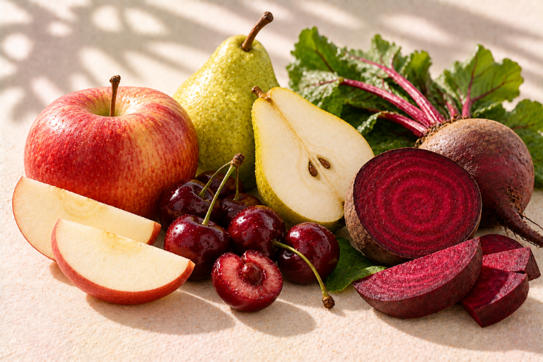 Apple, Pear, Cherry & Beetroot