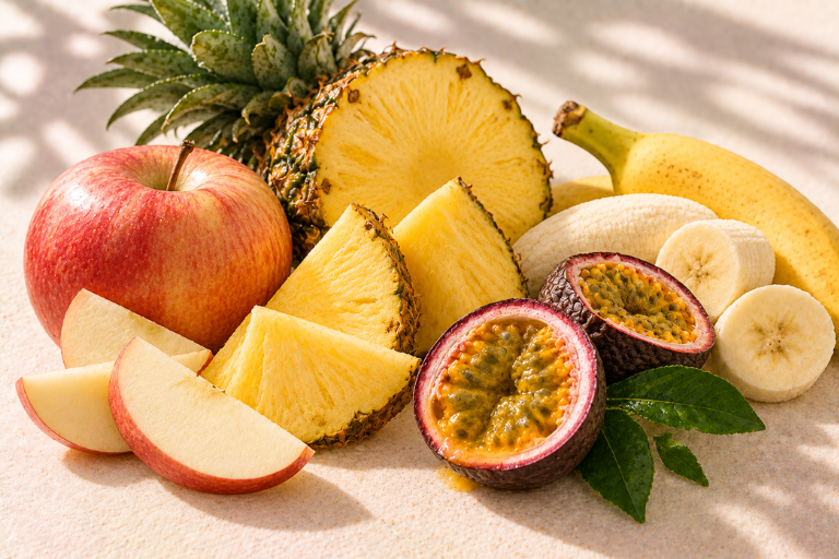 Apple, Pineapple, Banana & Passionfruit