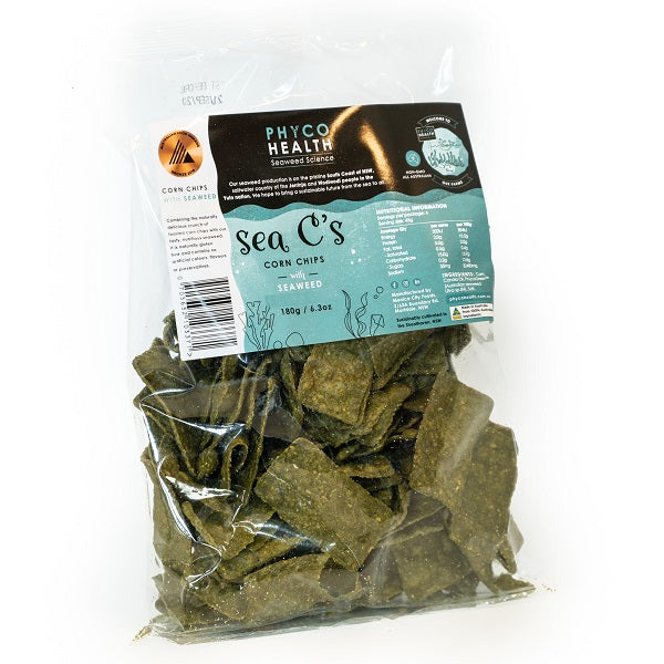 Gluten Free Toasted Seaweed Corn Chips - SEA C's, 180g