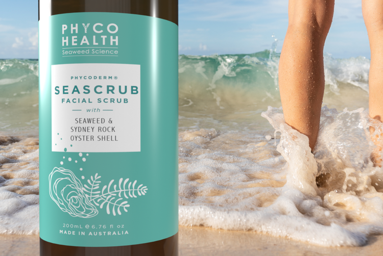 SEASCRUB facial scrub with Seaweed and Sydney Rock Oyster shell